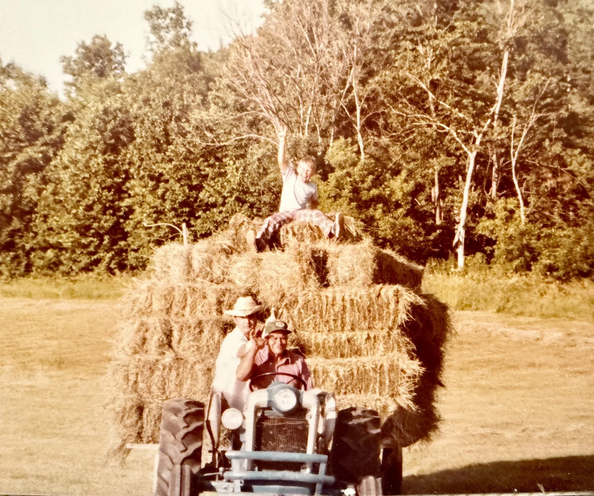 Peter on his grandparents' farm in Sheboygan County