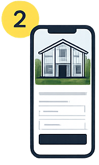 Branded mobile listing page for real estate lead capture