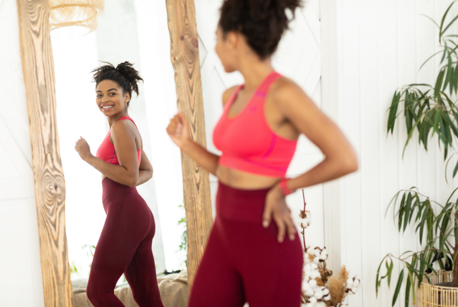 Two women feeling energized after their workout