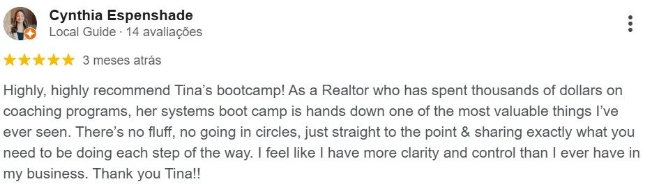 Cynthia Espenshade Google review