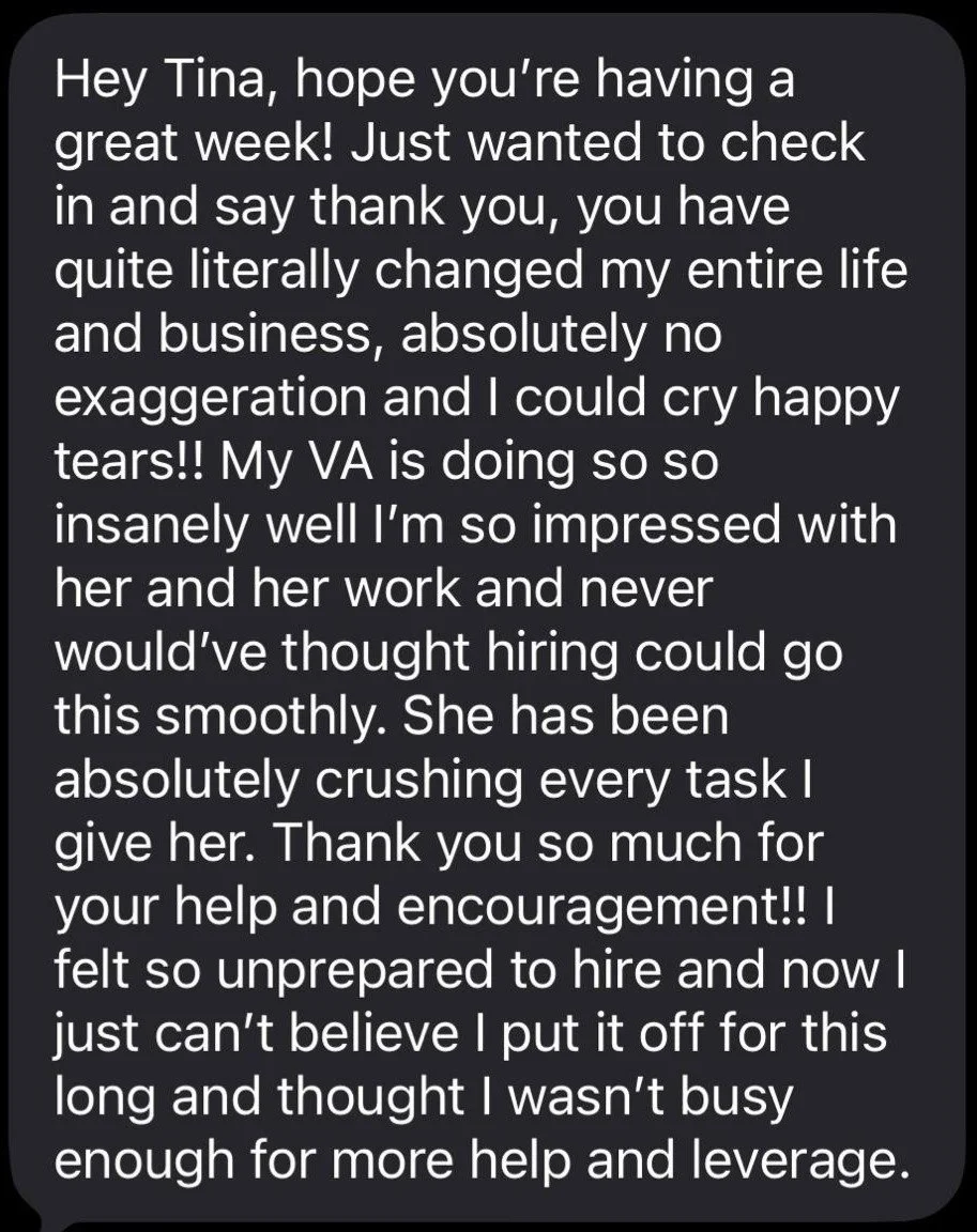 Cynthia message screenshot