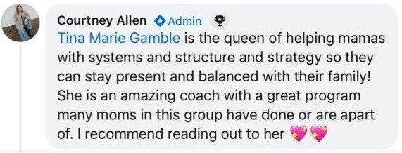 Courtney Allen testimonial
