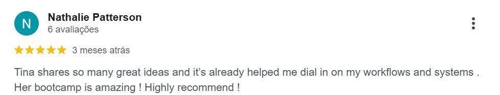 Nathalie Patterson Google review