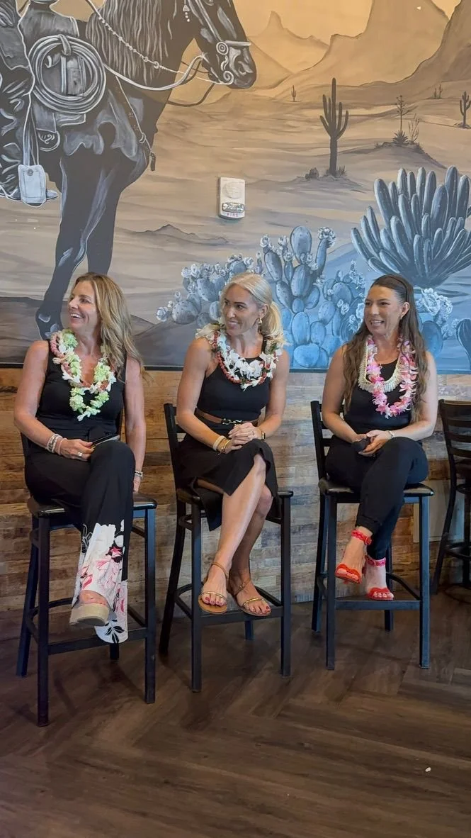 Tina Marie Gamble with fellow realtors at a speaking event