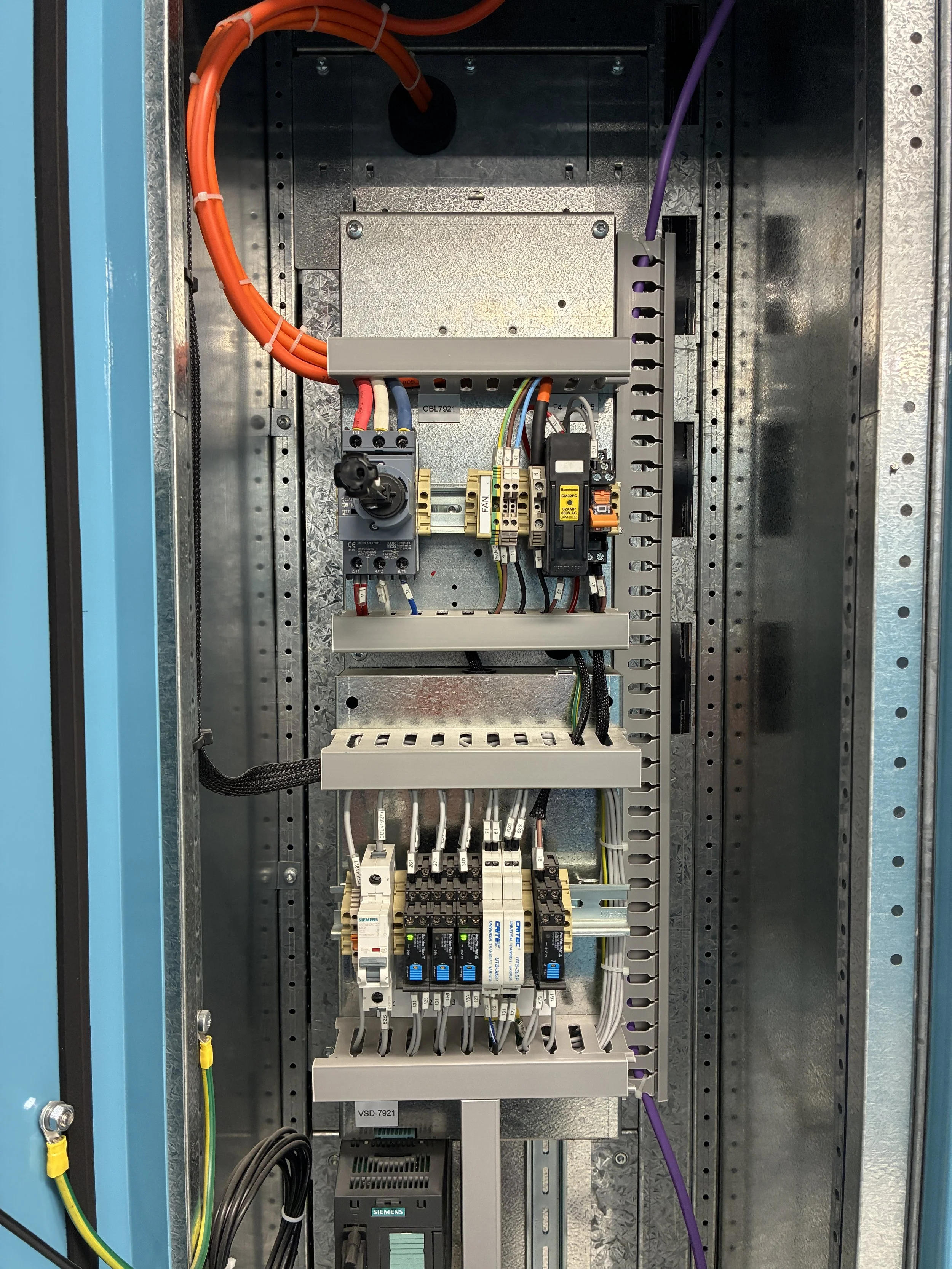 Industrial electrical switchboard installation Sydney
