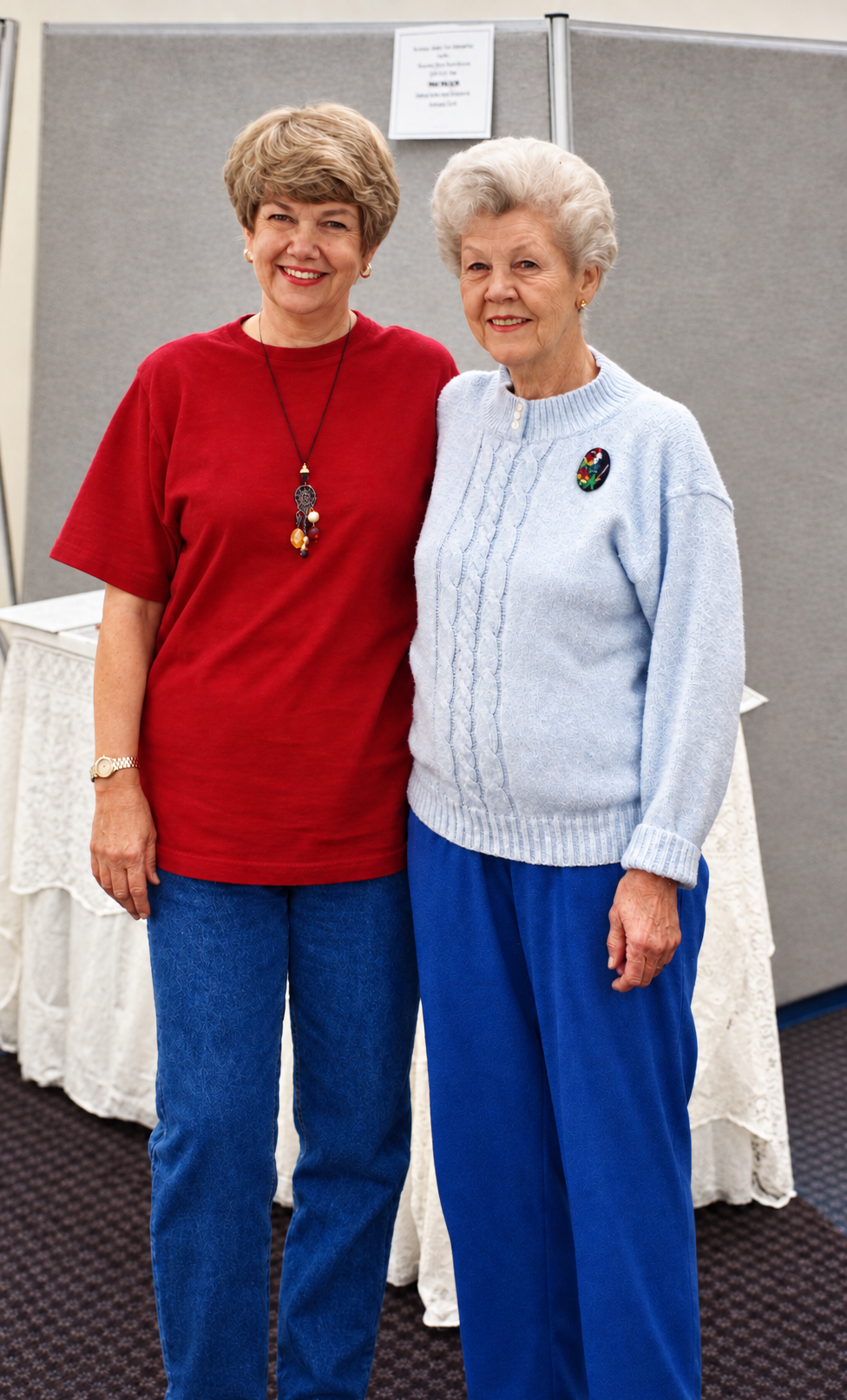 Betty Caithness and Eva Masters together at Master Pieces.