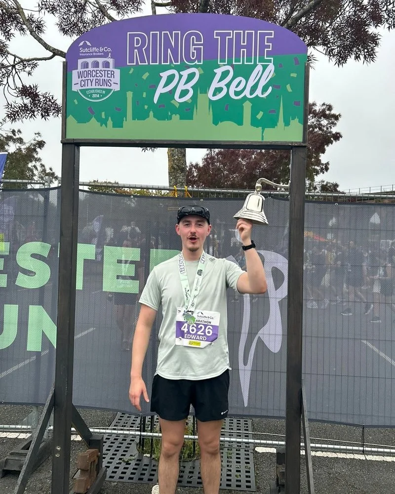 Ed ringing the PB bell
