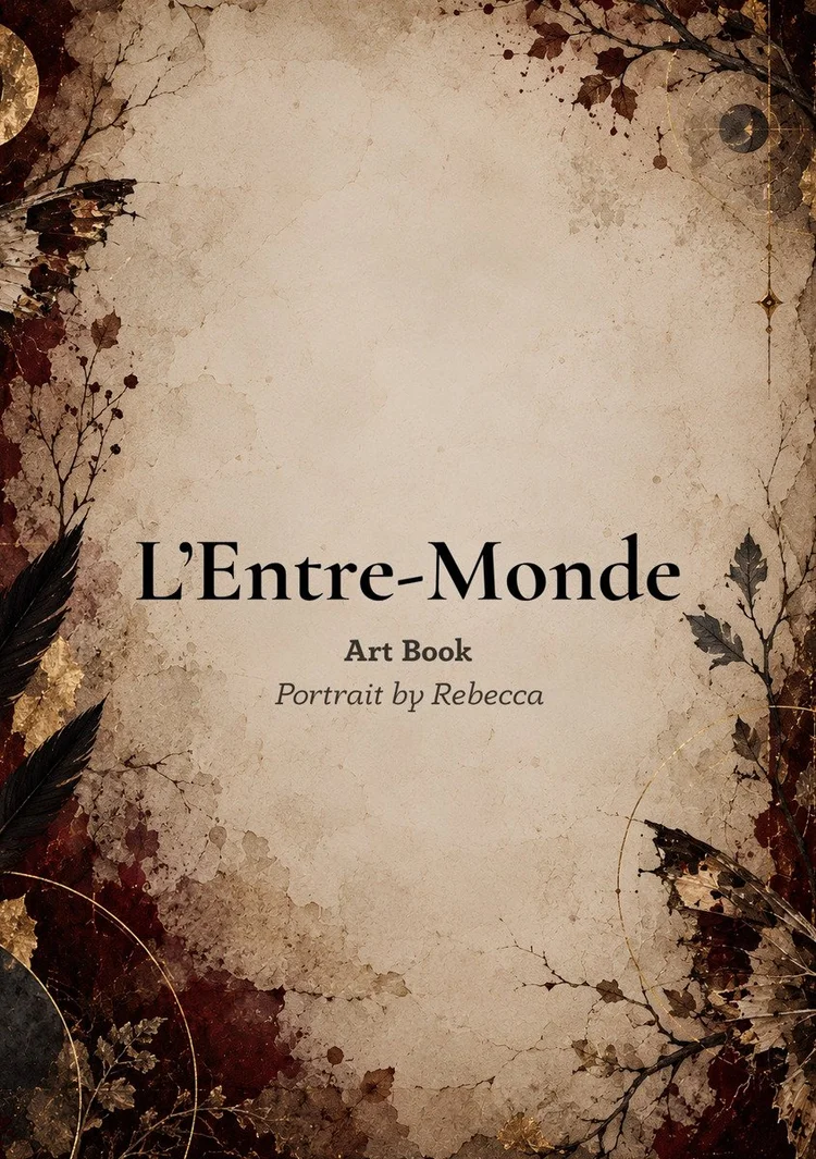 Couverture de l’artbook L’Entre-Monde de Portrait by Rebecca.