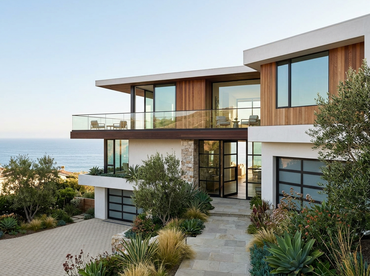 Modern coastal home represented for sale
