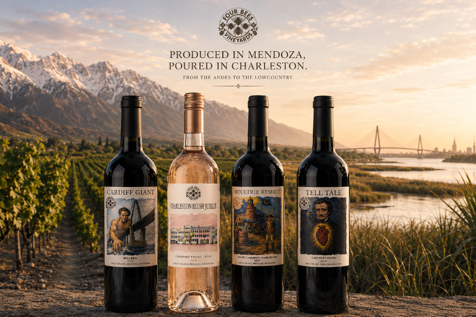 Four Bees Vineyards Full Wine Lineup