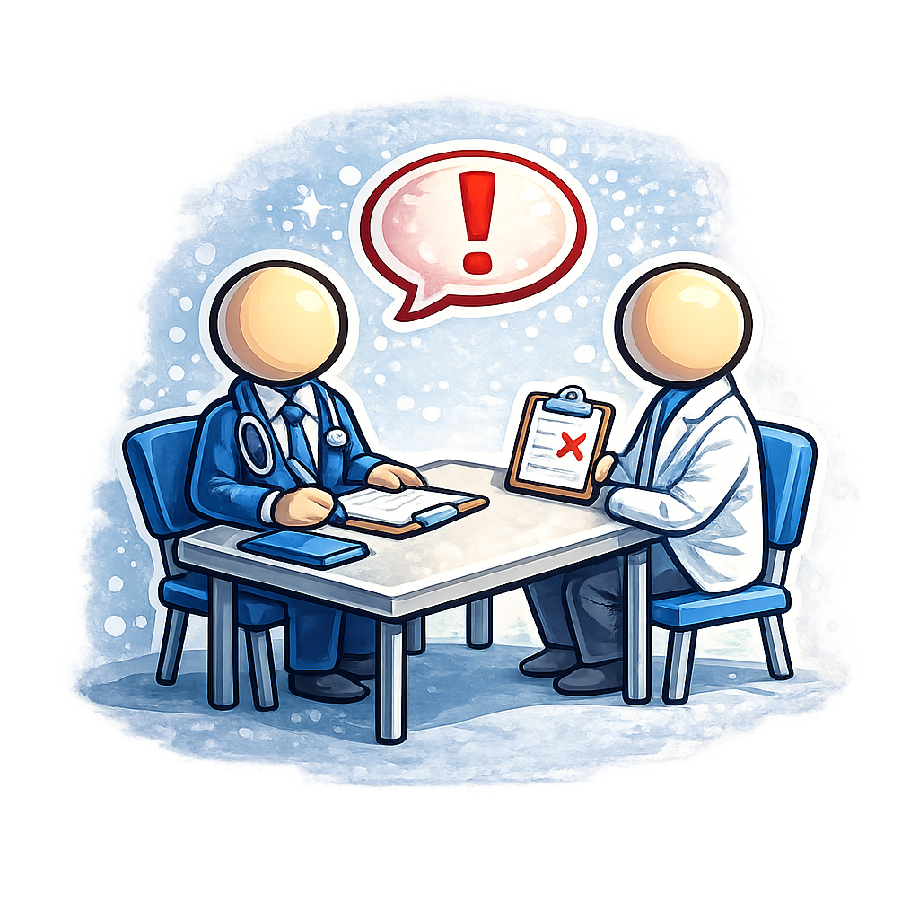 Common medical school interview mistakes illustration