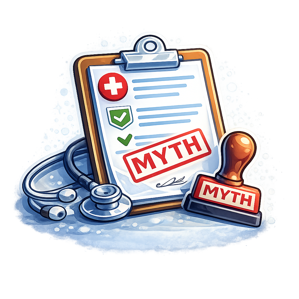 Medical school application myths illustration