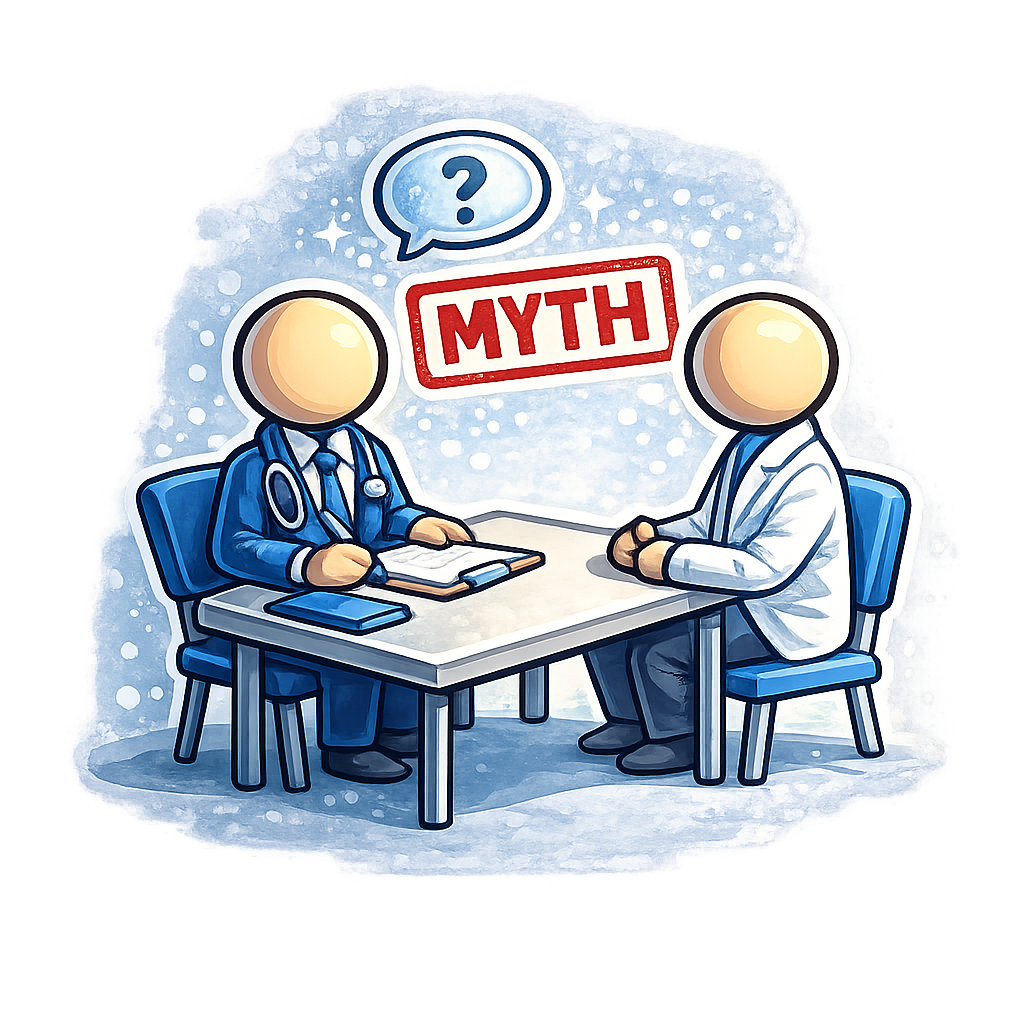 Medical school interview myths illustration
