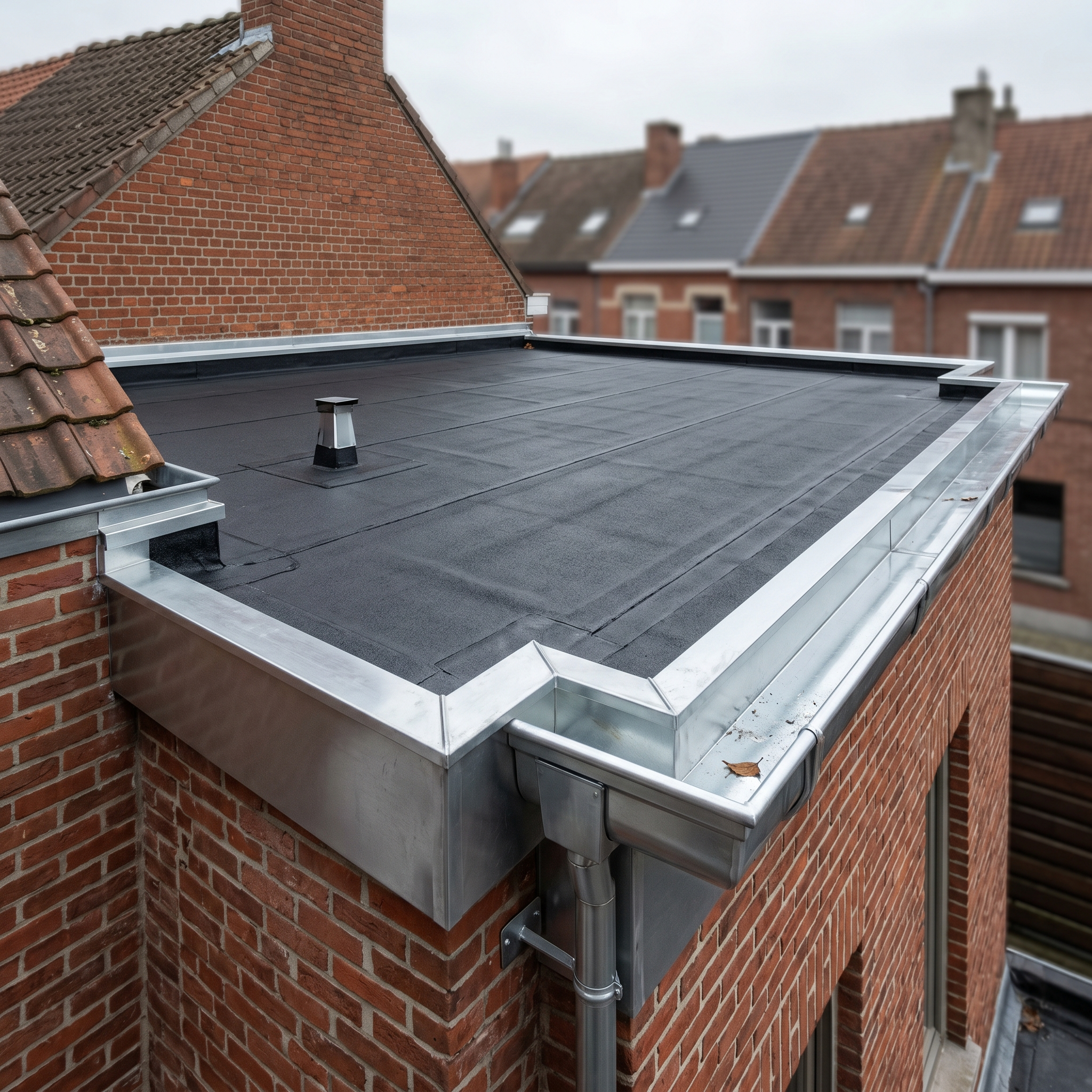 Plat dak renovatie Deurne IKO roofing Polyplast