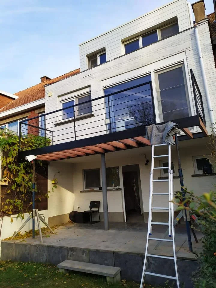 stalen constructie terras balkon Ekeren Antwerpen