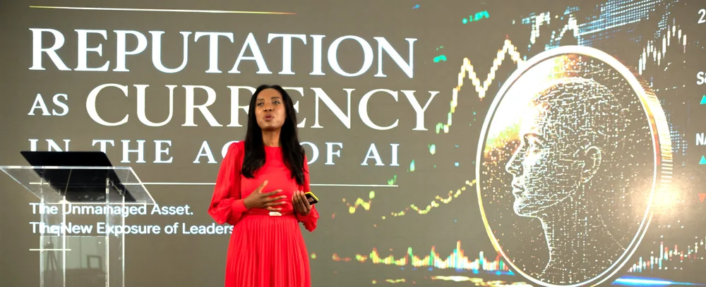 Zoe Ngobeni speaking on reputation, leadership and AI