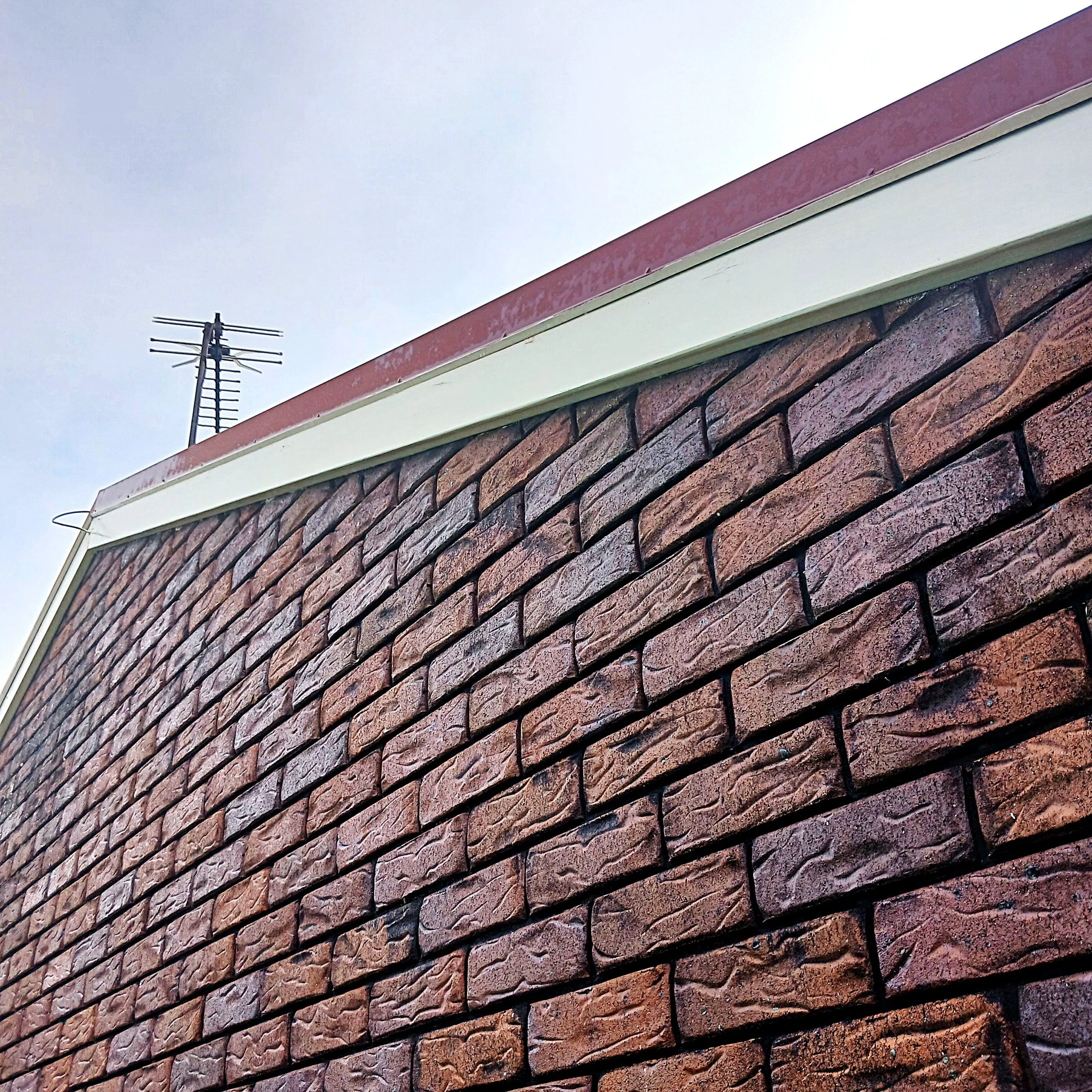 Exterior surface clean after professional pressure cleaning restoration
