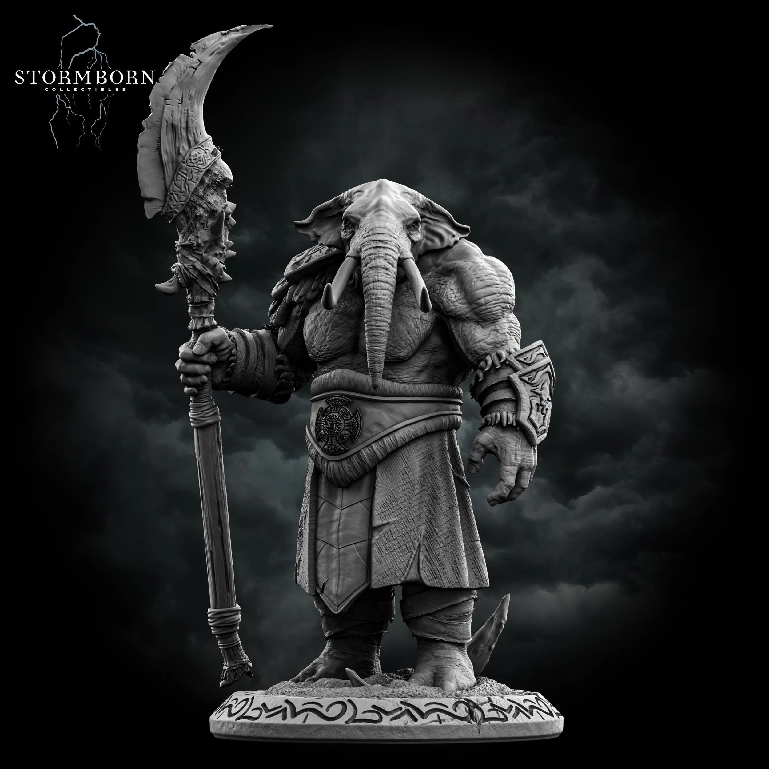 Loxodon character collectible render