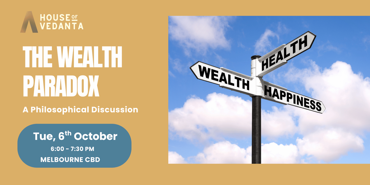 The Wealth Paradox. Tuesday 6 October, 6:00 to 7:30 pm, Melbourne CBD