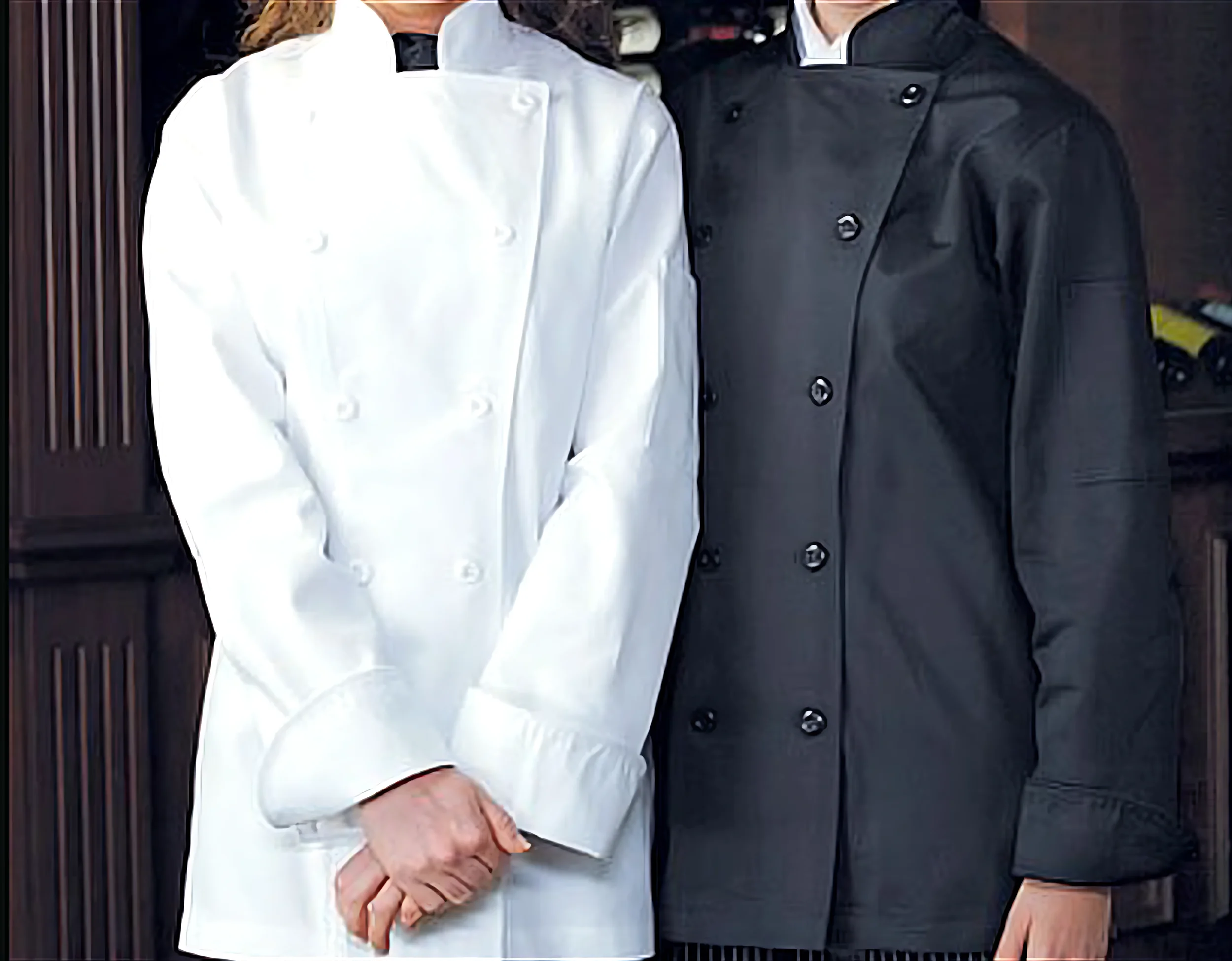 Vestes de chef noir et blanc — Atelier d'Ilathan