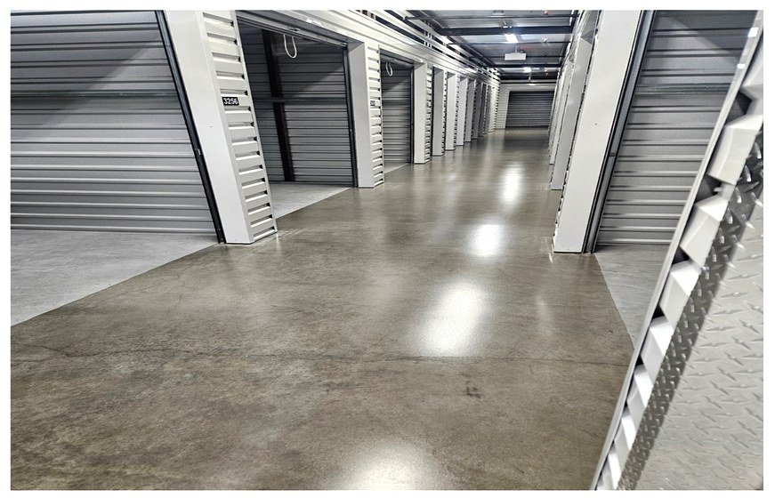 Industrial epoxy floor close up