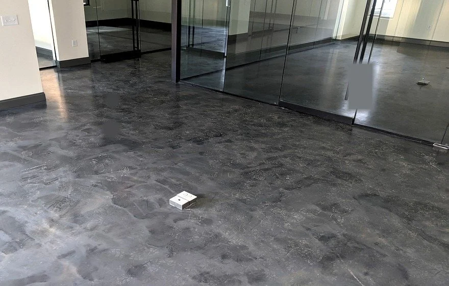 Anti-slip epoxy coating industrial facility