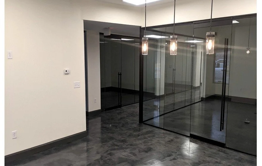 Polished concrete corporate office