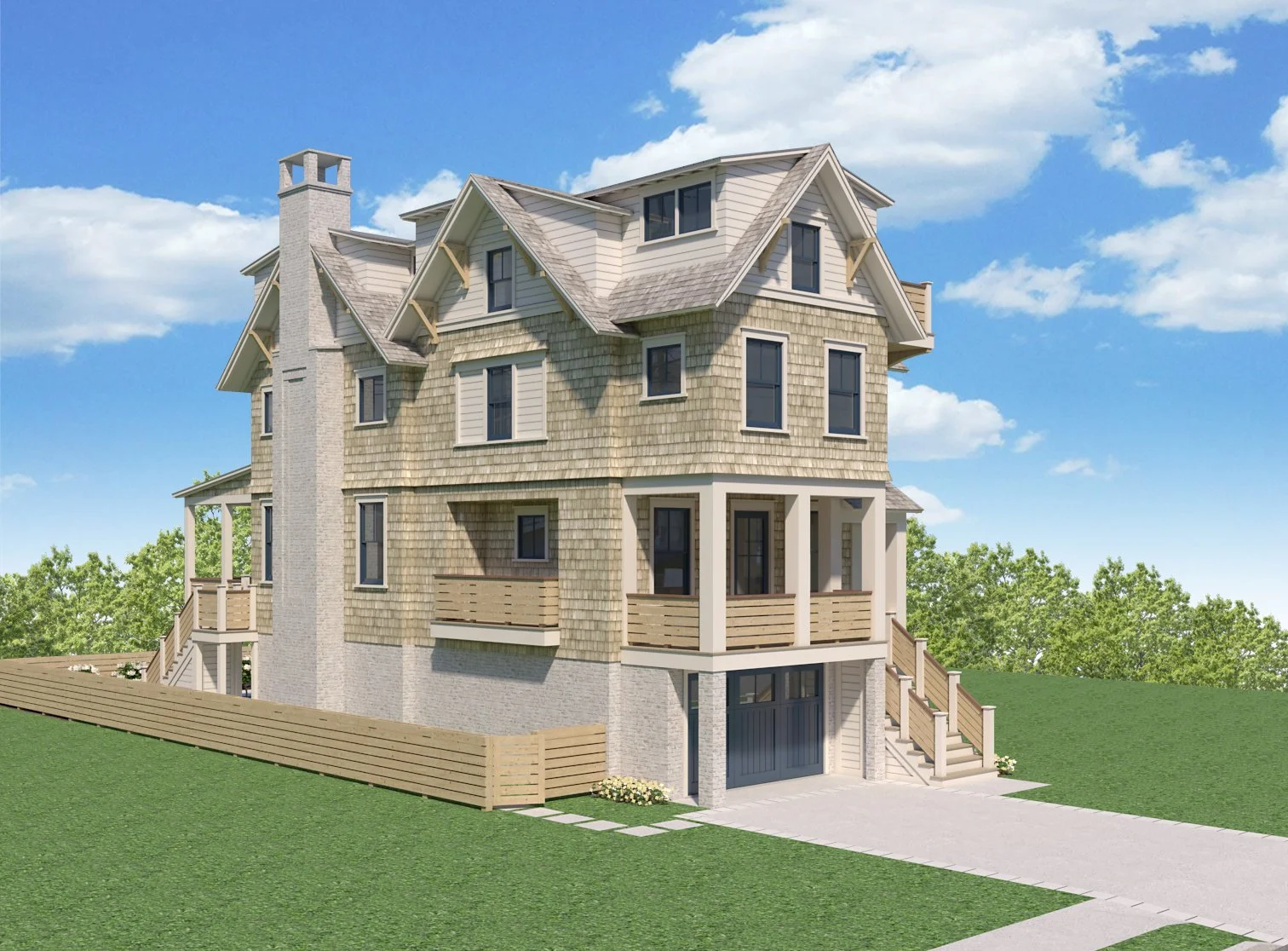 WM Builders custom home render