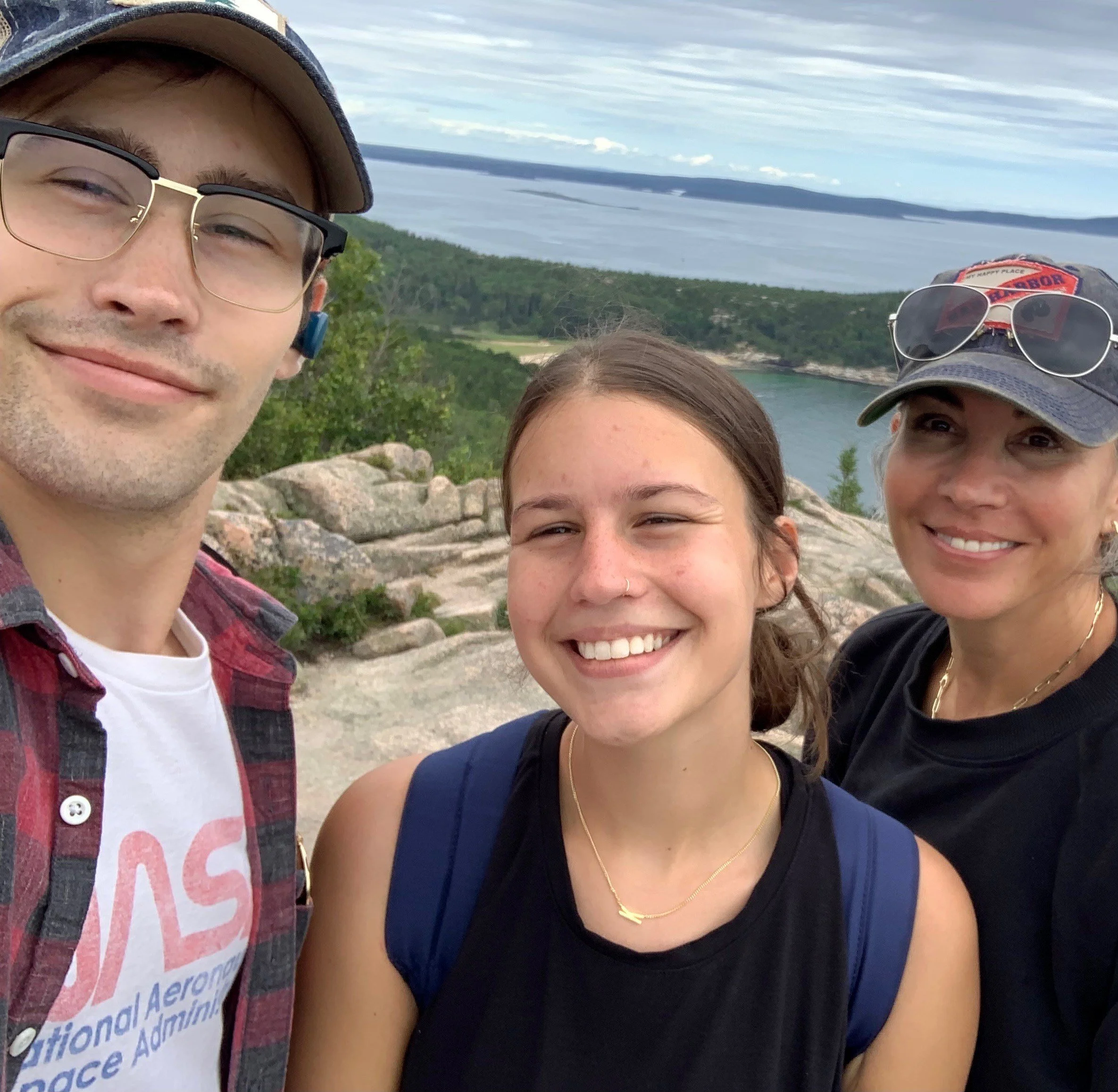 Dr. Susan Baskin with her two children in Maine