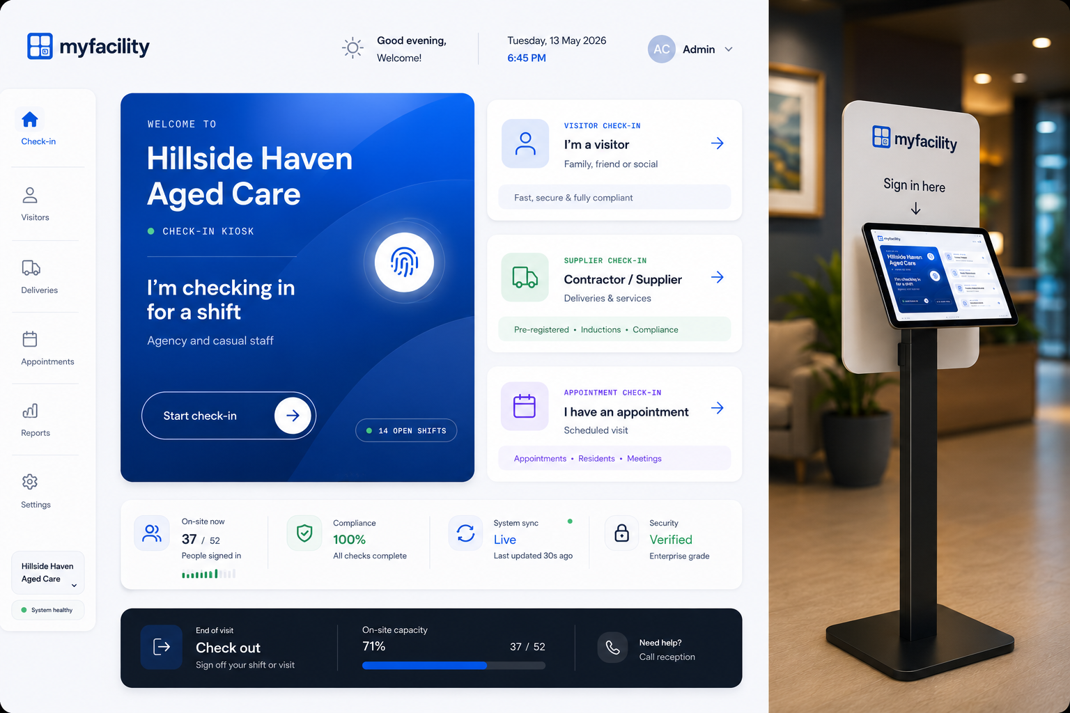 Smart Kiosk check-in
