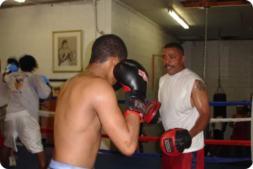 Youth athletes training in the youth boxing program at Champ's Gym in Roanoke, Virginia