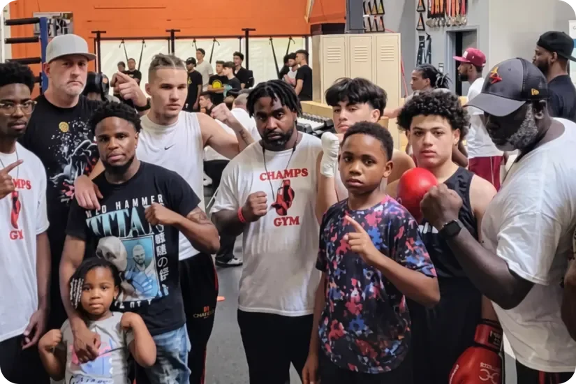Youth and community members at the Melrose Athletic Club gun violence prevention program in Roanoke, Virginia