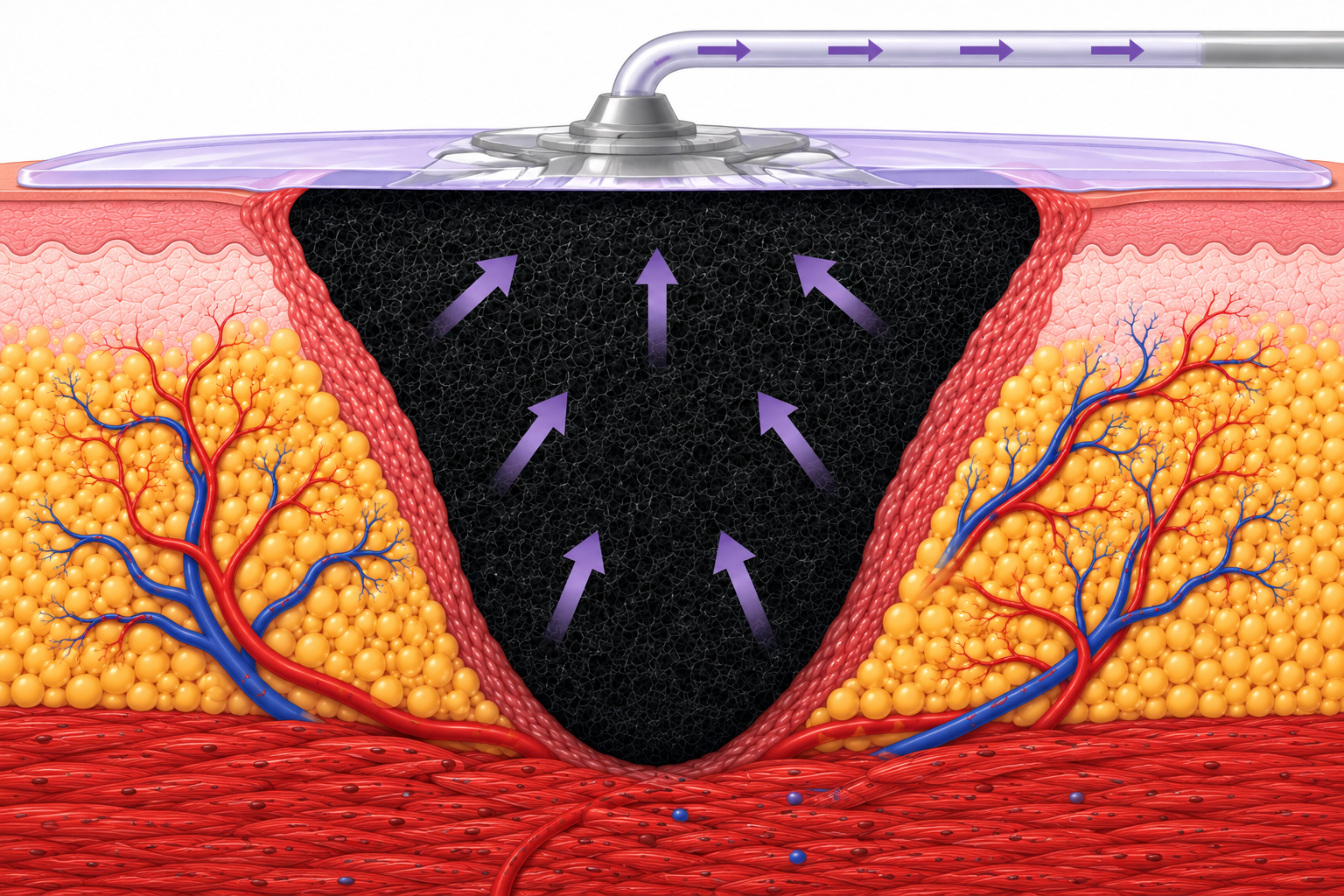 Interactive NPWT Wound VAC system infographic