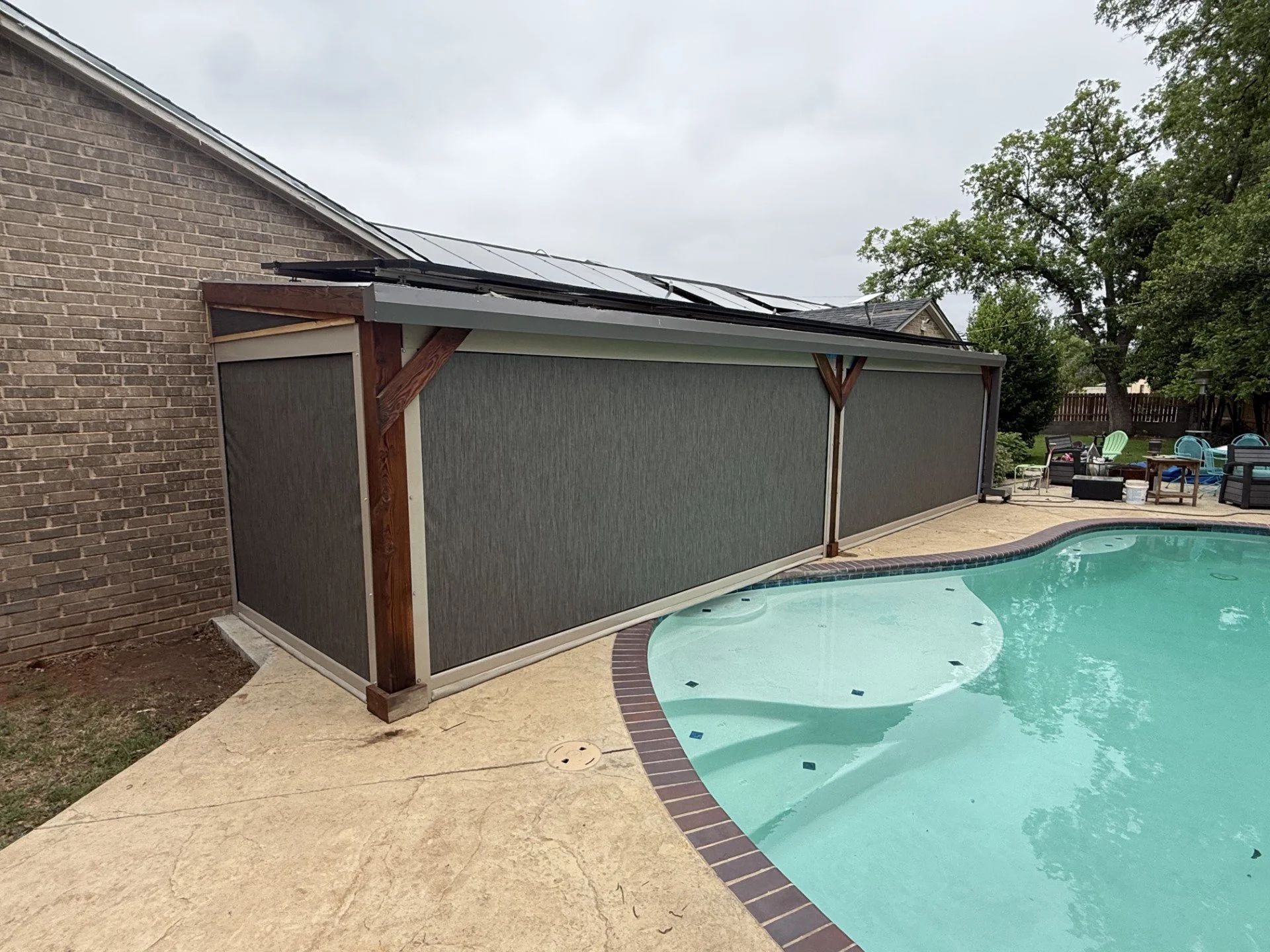 After shade installation