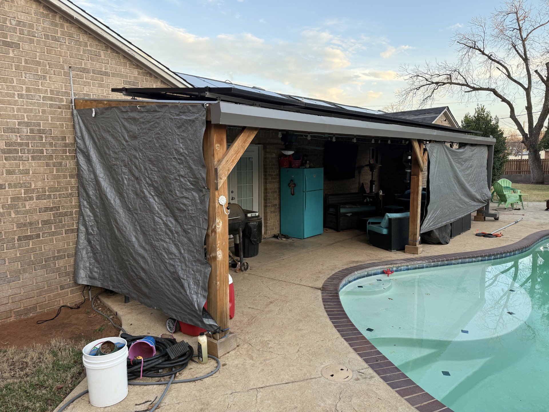 Before shade installation