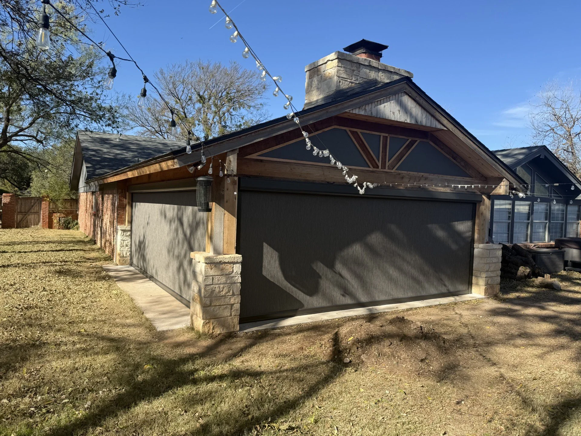 After shade installation