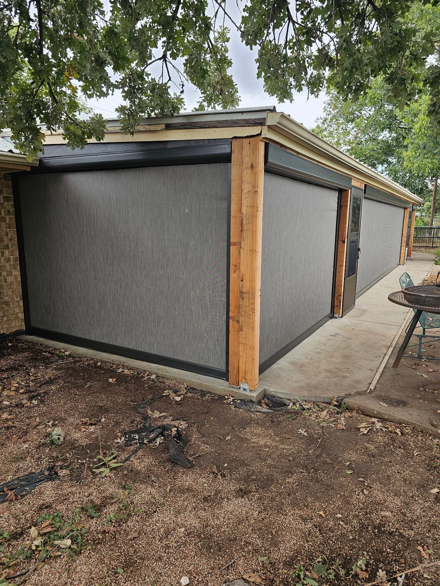 After shade installation