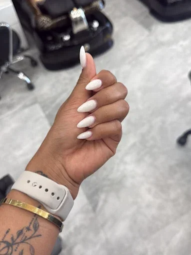 Cherry French manicure created at Pedi N Nails Mapleview West