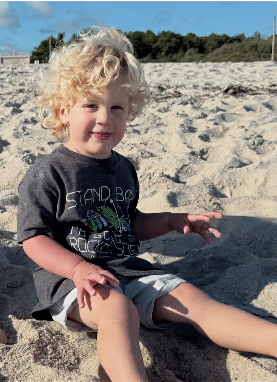 Owen at the beach