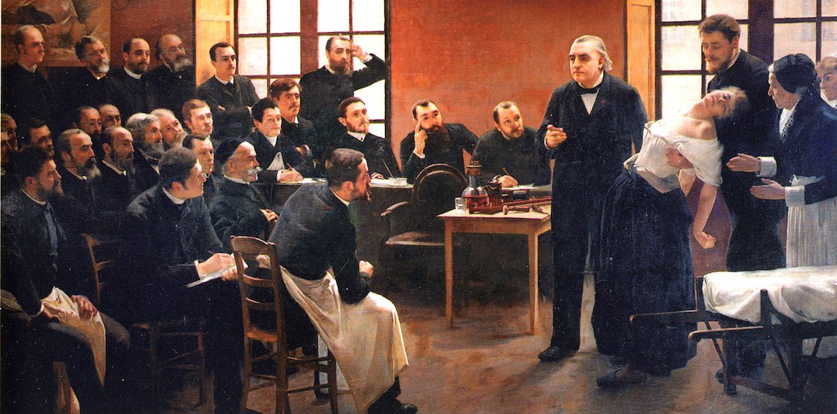 A lesson at the Salpêtrière