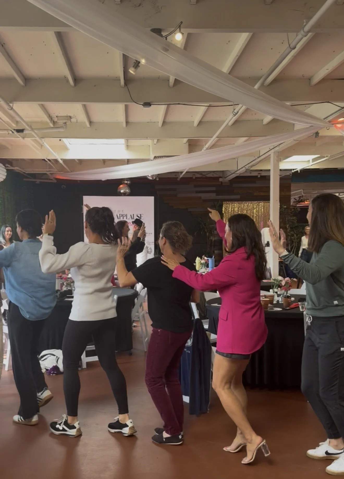 Guests dancing together