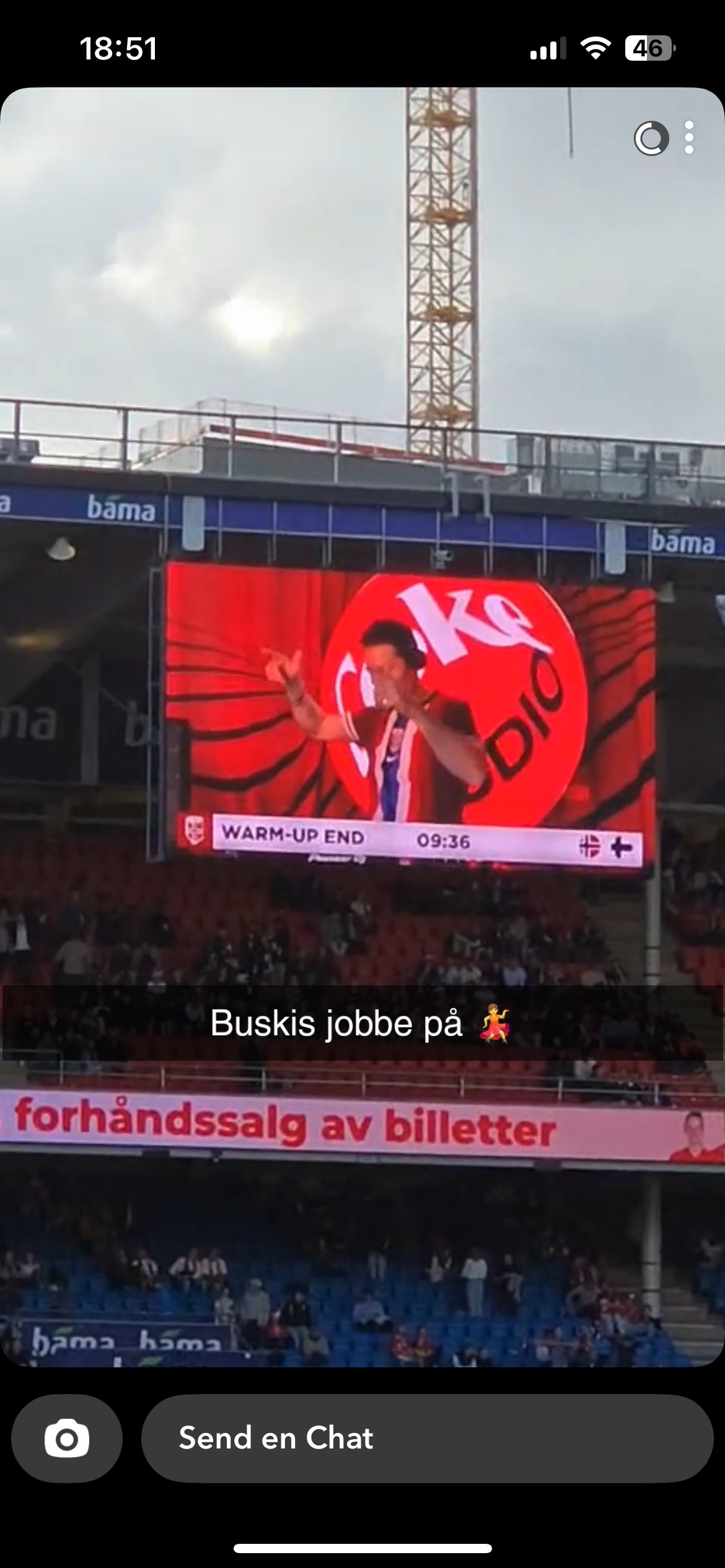 Fra DJ-boden på Ullevaal stadion