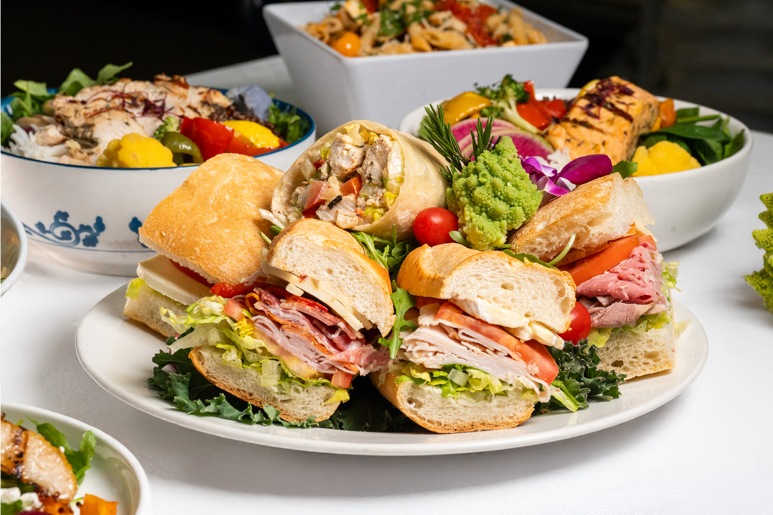 Caffe Delice catering spread