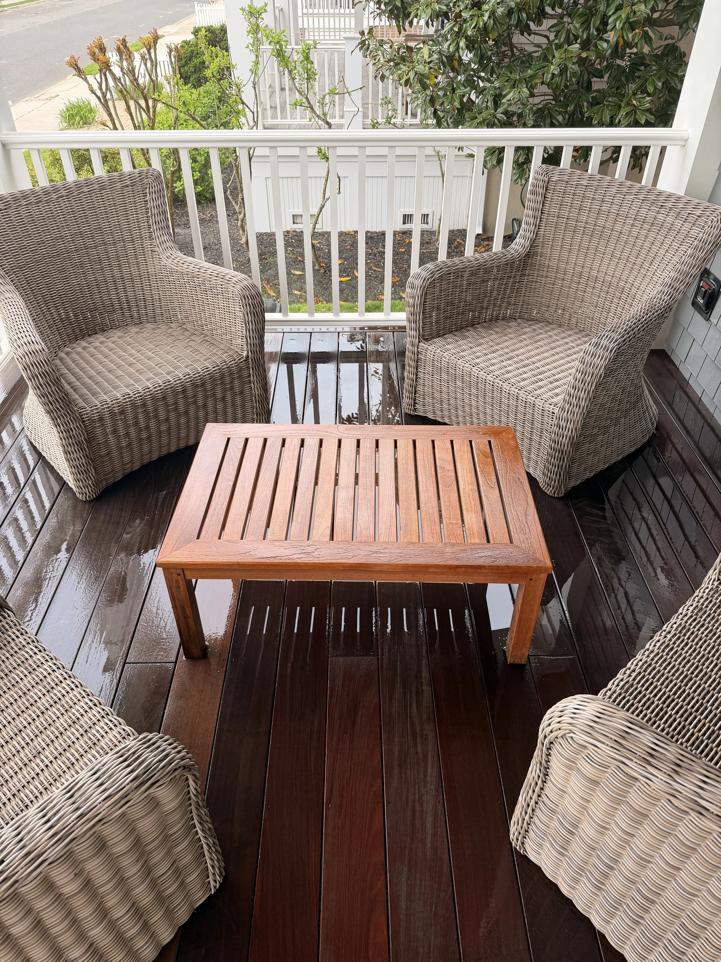 After pressure washing Cape May