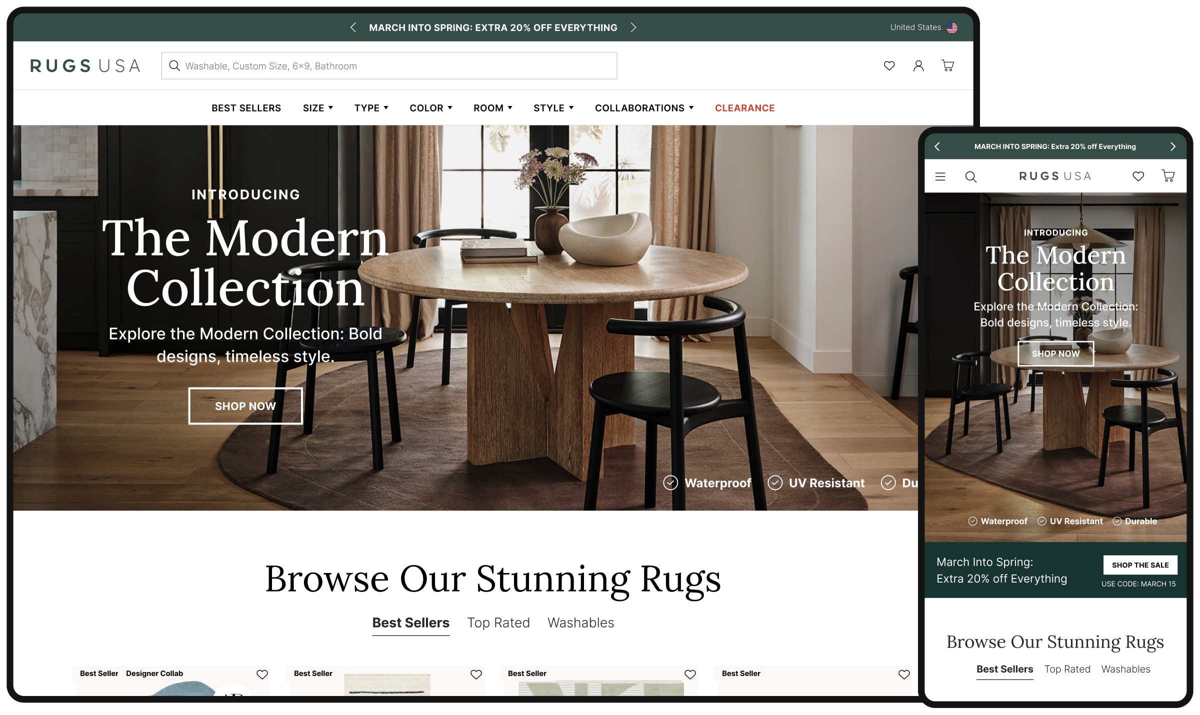 Homepage after migration