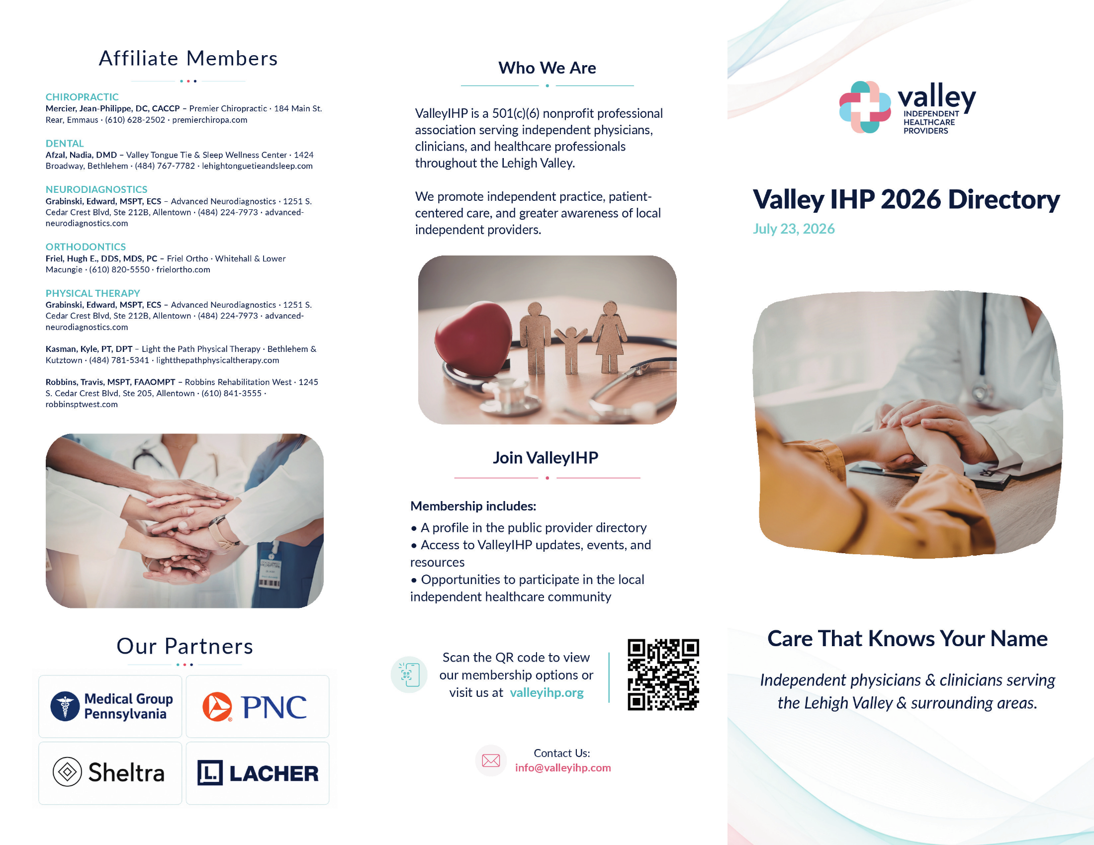 ValleyIHP Member Directory Page 1