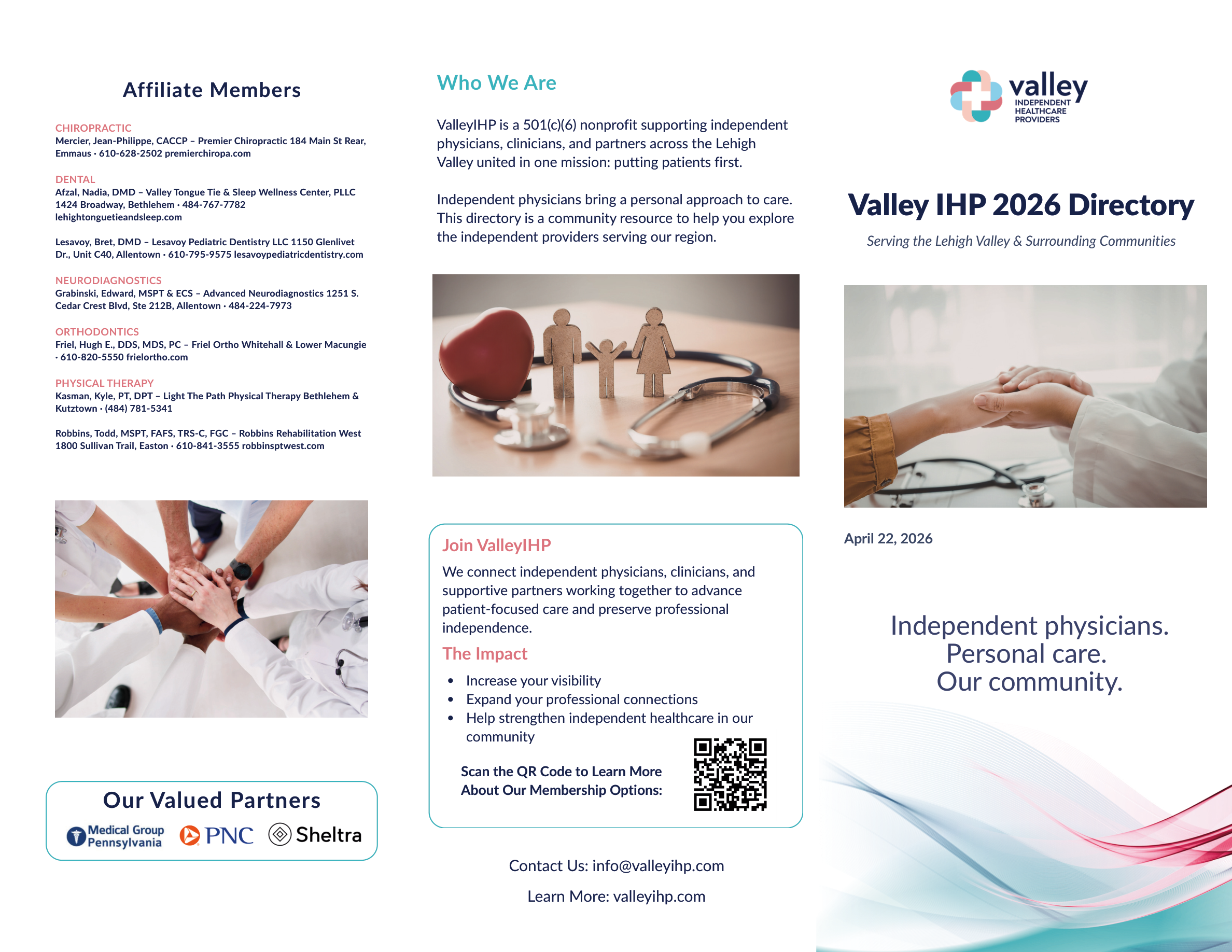 ValleyIHP Member Directory Page 1