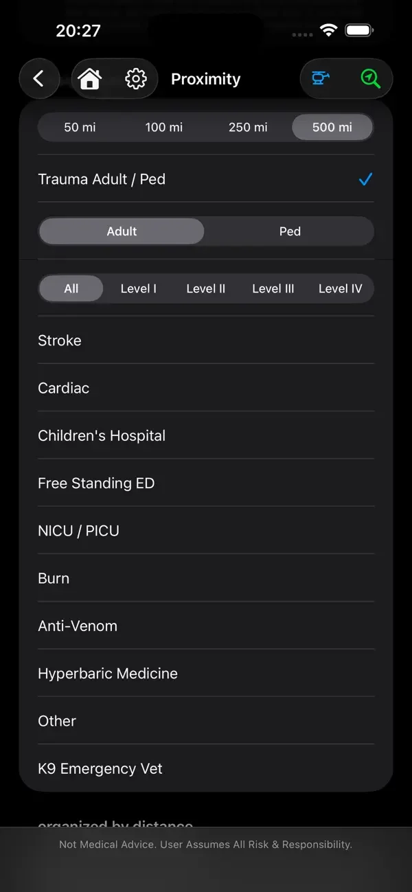 TheList iOS: Find nearby facilities