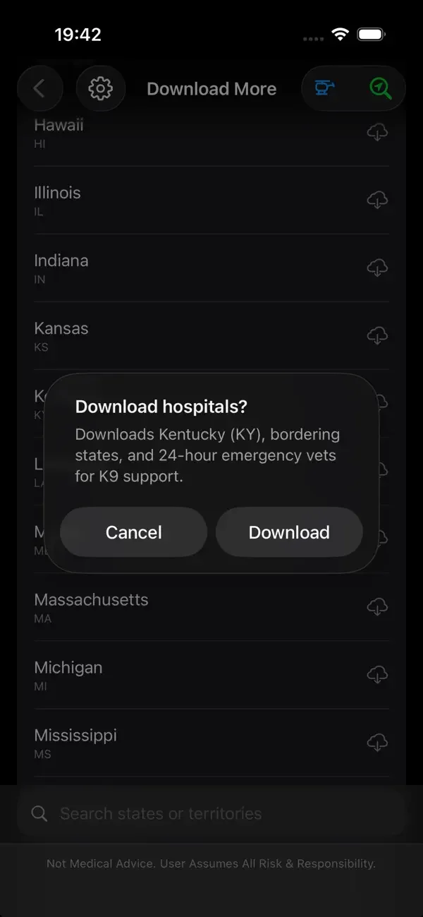 TheList iOS: Download before departure