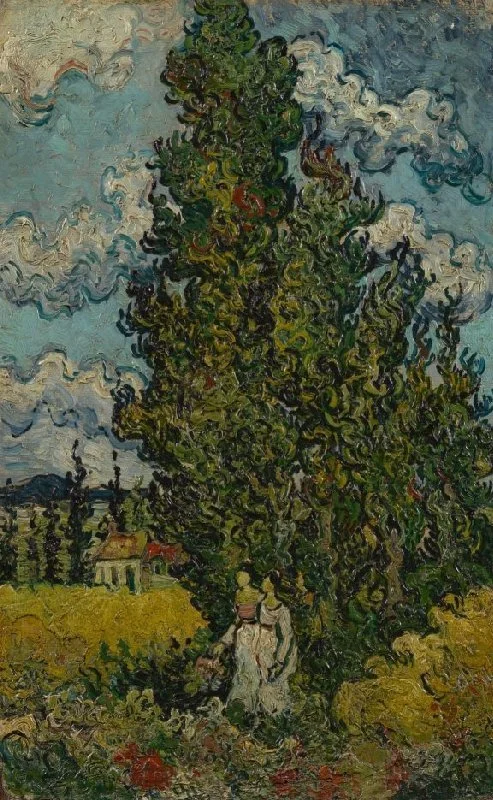 Van Gogh, landscape with farmhouse